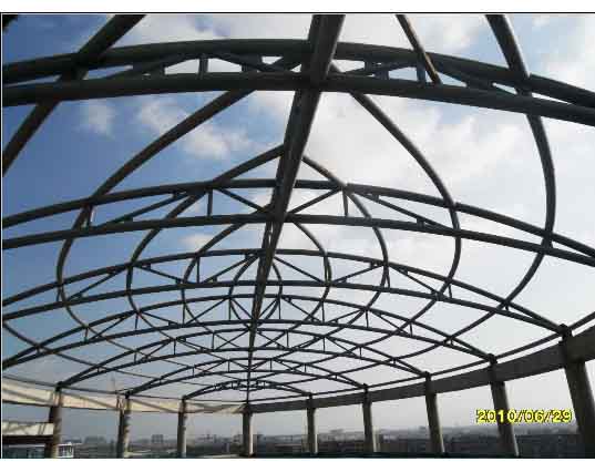 阜阳中煤朔州宾馆管桁架工程
